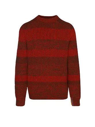 BARBOUR | Paul Smith loves Barbour Pullover Saddle Rundhalsausschnitt | rot